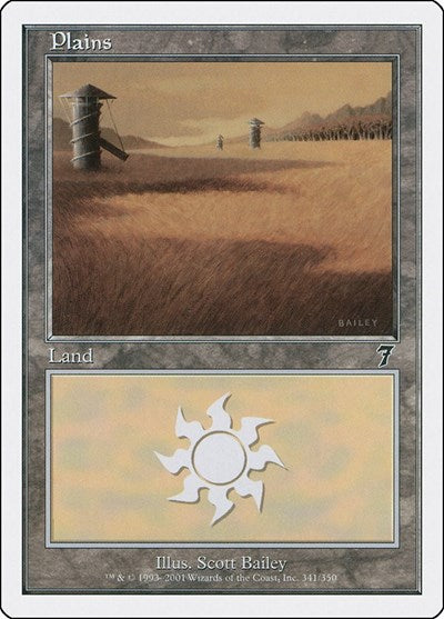 Plains 341 (7ED) #341★ Land (Lightly Played) 7th Edition Magic: The Gathering: 2001