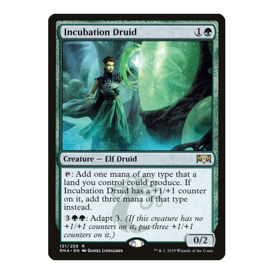 Incubation Druid (RNA) #131 Rare (Lightly Played) Ravnica Allegiance Magic: The Gathering: 2019
