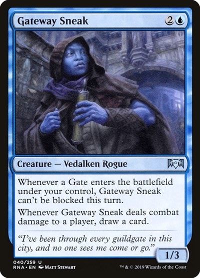 Gateway Sneak (RNA) #40 Uncommon (Lightly Played) Ravnica Allegiance Magic: The Gathering: 2019