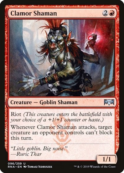 Clamor Shaman (RNA) #96 Uncommon (Lightly Played) Ravnica Allegiance Magic: The Gathering: 2019