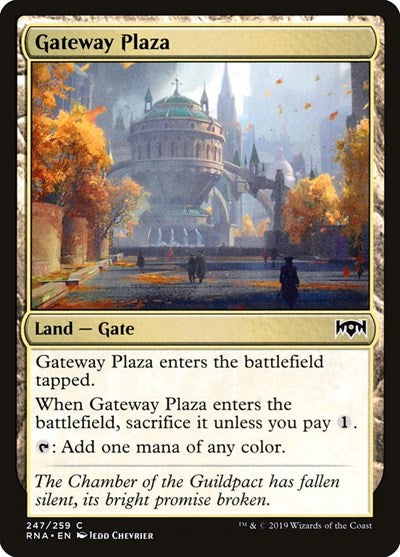 Gateway Plaza (RNA) #247 Common (Lightly Played) Ravnica Allegiance Magic: 2019