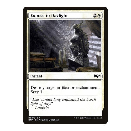 Expose to Daylight (RNA) #8 Common (Lightly Played) Ravnica Allegiance Magic: The Gathering: 2019