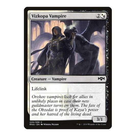 Vizkopa Vampire (RNA) #220 Common (Lightly Played) Ravnica Allegiance Magic: The Gathering: 2019