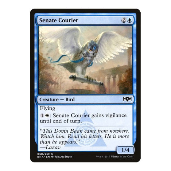 Senate Courier (RNA) #50 Common (Lightly Played) Ravnica Allegiance Magic: The Gathering: 2019