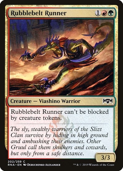 Rubblebelt Runner (RNA) #202 Common (Lightly Played) Ravnica Allegiance Magic: The Gathering: 2019