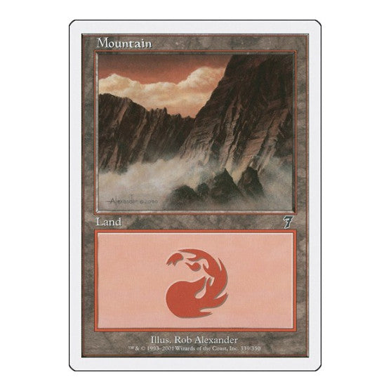 Mountain 339 (7ED) #339 Land (Lightly Played) 7th Edition Magic: The Gathering: 2001