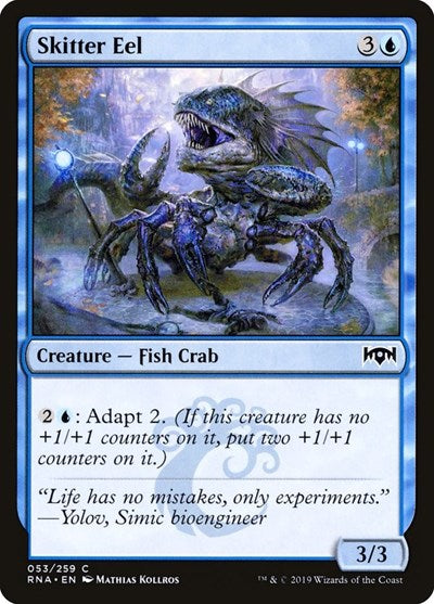 Skitter Eel (RNA) #53 Common (Lightly Played) Ravnica Allegiance Magic: 2019