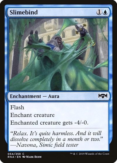 Slimebind (RNA) #54 Common (Lightly Played) Ravnica Allegiance Magic: The Gathering: 2019