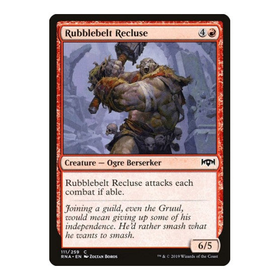 Rubblebelt Recluse (RNA) #111 Common (Lightly Played) Ravnica Allegiance Magic: The Gathering: 2019