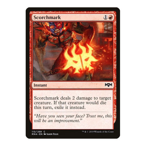 Scorchmark (RNA) #113 Common (Lightly Played) Ravnica Allegiance Magic: The Gathering: 2019