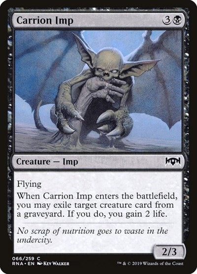 Carrion Imp (RNA) #66 Common (Lightly Played) Ravnica Allegiance Magic: The Gathering: 2019