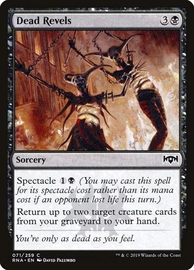 Dead Revels (RNA) #71 Common (Lightly Played) Ravnica Allegiance Magic: The Gathering: 2019