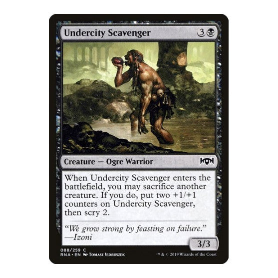 Undercity Scavenger (RNA) #88 Common (Lightly Played) Ravnica Allegiance Magic: The Gathering: 2019
