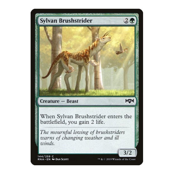 Sylvan Brushstrider (RNA) #144 Common (Lightly Played) Ravnica Allegiance Magic: The Gathering: 2019