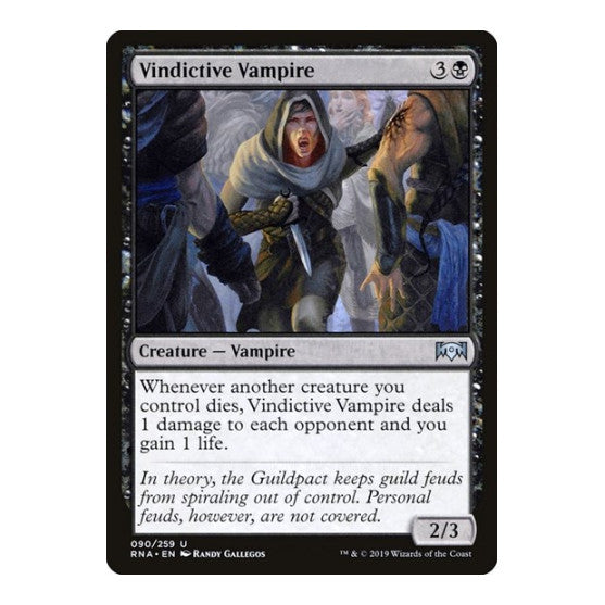 Vindictive Vampire (RNA) #90 Uncommon (Lightly Played) Ravnica Allegiance Magic: The Gathering: 2019