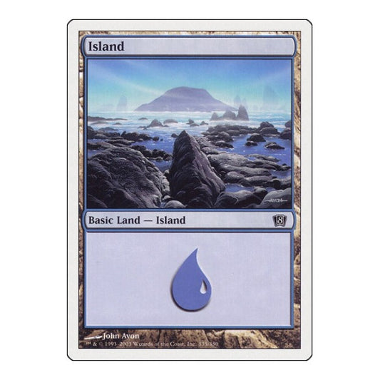 Island (335) (8ED) #335 Land (Lightly Played) 8th Edition Magic: The Gathering: 2003