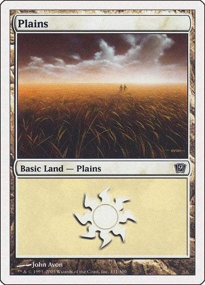 Plains 331 (9ED) #331★ Land (Heavily Played) 9th Edition Magic: 2005