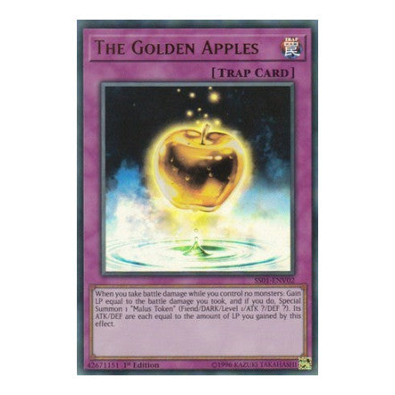 The Golden Apples (SS01) #SS01-ENV02 Ultra Rare (1st Edition Damaged) Speed Duel Decks: Destiny Masters YuGiOh: 2019