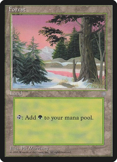 Forest 329 (ICE) #381 Land (Heavily Played) Ice Age Magic: The Gathering: 1995