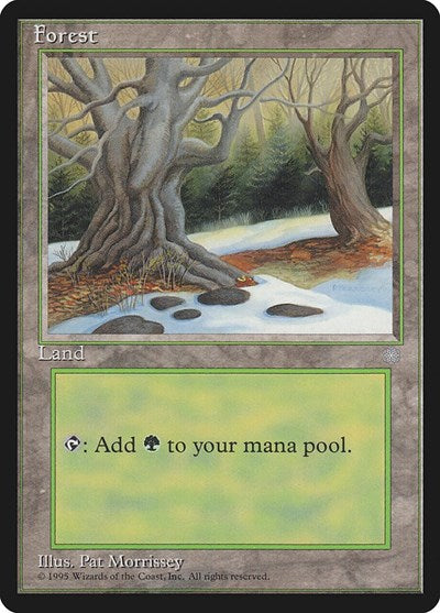 Forest 330 (ICE) #382 Land (Heavily Played) Ice Age Magic: The Gathering: 1995