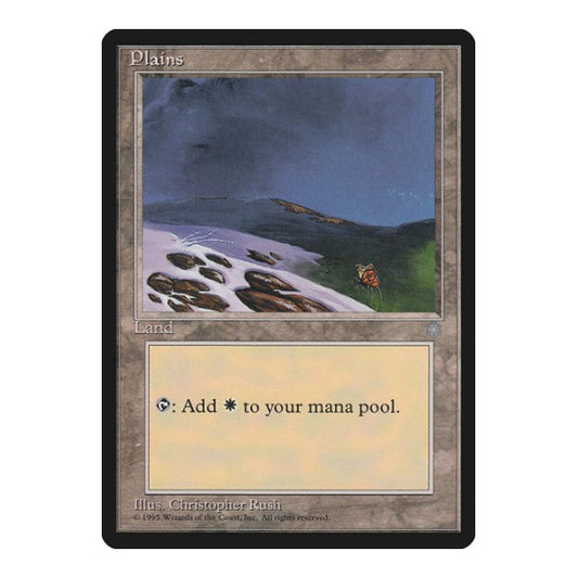 Plains (344) (ICE) #344 Land (Heavily Played) Ice Age Magic: The Gathering: 1995