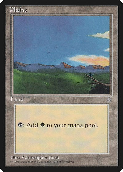 Plains 345 (ICE) #366 Land (Heavily Played) Ice Age Magic: The Gathering: 1995