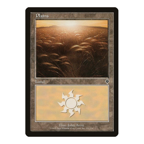 Plains 331 (INV) #331 Land Invasion Magic: The Gathering: 2000