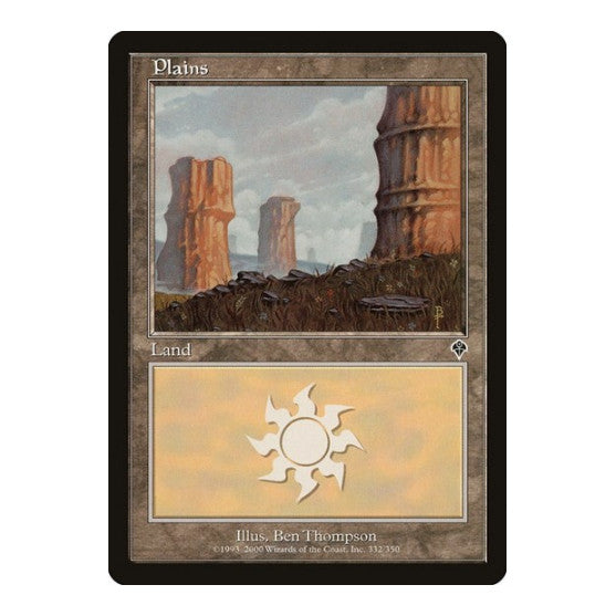 Plains 332 (INV) #332 Land Invasion Magic: The Gathering: 2000
