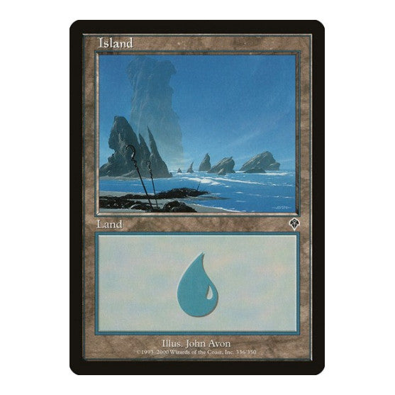 Island 336 (INV) #336 Land Invasion Magic: The Gathering: 2000