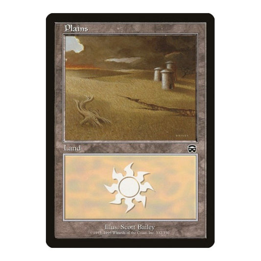 Plains (332) (MMQ) #332 Land Mercadian Masques Magic: The Gathering: 1999