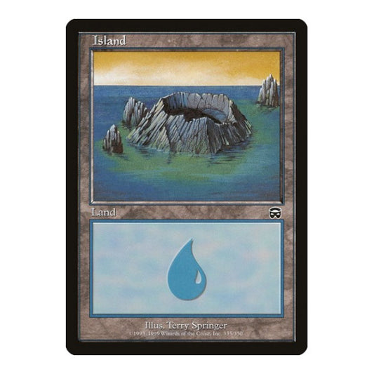 Island (335) (MMQ) #335 Land Mercadian Masques Magic: The Gathering: 1999