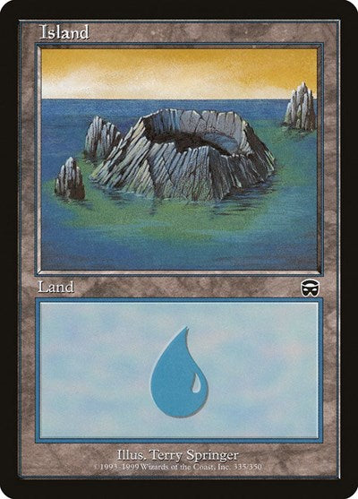Island 335 (MMQ) #335 Land (Moderately Played) Mercadian Masques Magic: The Gathering: 1999