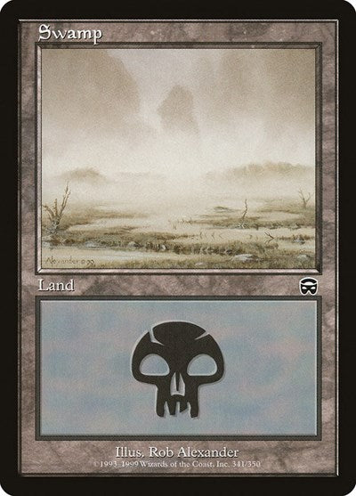 Swamp 341 (MMQ) #341 Land (Foil Moderately Played) Mercadian Masques Magic: 1999