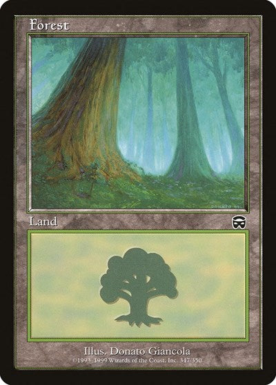 Forest 347 (MMQ) #347 Land (Lightly Played) Mercadian Masques Magic: 1999