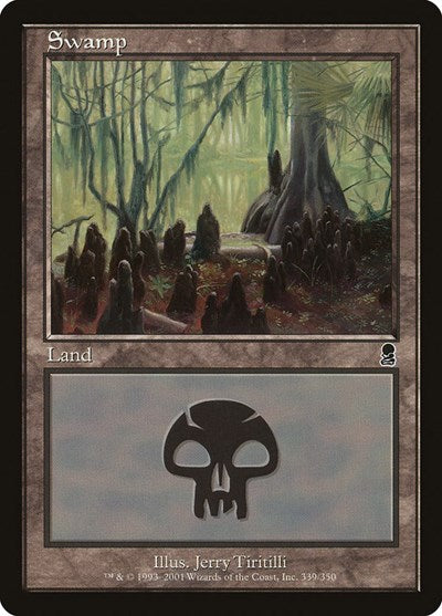 Swamp 339 (ODY) #339 Land (Heavily Played) Odyssey Magic: The Gathering: 2001
