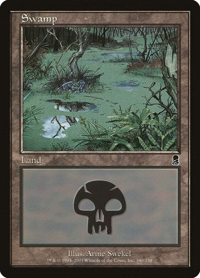 Swamp 340 (ODY) #340 Land (Heavily Played) Odyssey Magic: The Gathering: 2001