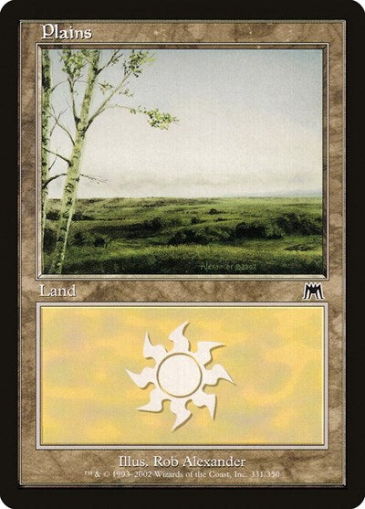 Plains 331 (ONS) #331 Land (Heavily Played) Onslaught Magic: The Gathering: 2002
