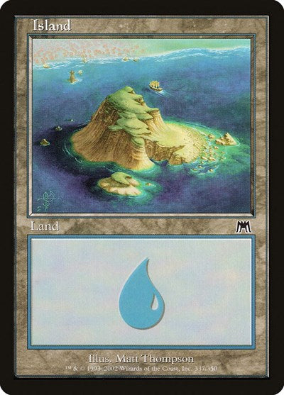 Island 337 (ONS) #337 Land (Lightly Played) Onslaught Magic: The Gathering: 2002