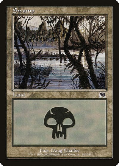 Swamp 340 (ONS) #340 Land (Heavily Played) Onslaught Magic: The Gathering: 2002