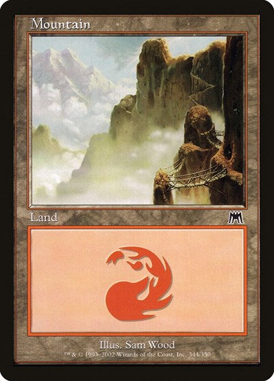 Mountain 344 (ONS) #344 Land (Heavily Played) Onslaught Magic: 2002