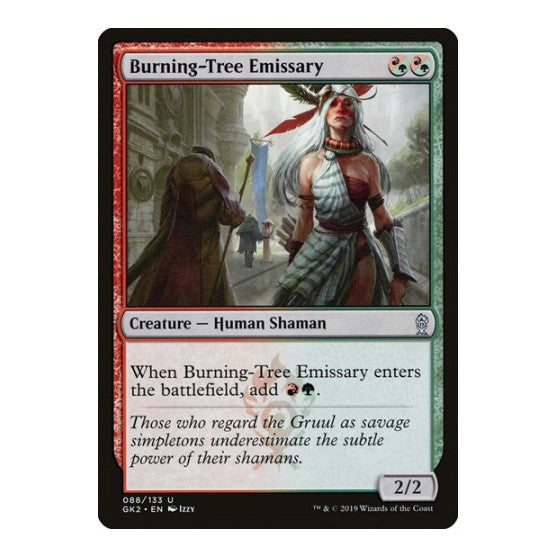 Burning Tree Emissary (GK2) #88 Uncommon (Moderately Played) Ravnica Allegiance: Guild Kits Magic: The Gathering: 2019