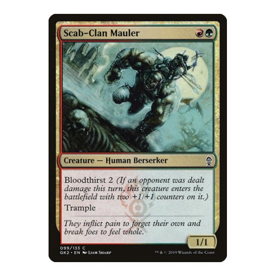 Scab Clan Mauler (GK2) #99 Common (Lightly Played) Ravnica Allegiance: Guild Kits Magic: The Gathering: 2019