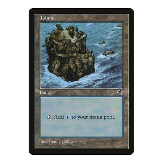 Island (Rocky Path) (TMP) #335 Land Tempest Magic: The Gathering: 1997