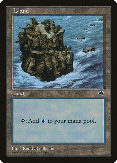 Island Rocky Path (TMP) #335 Land Tempest Magic: The Gathering: 1997