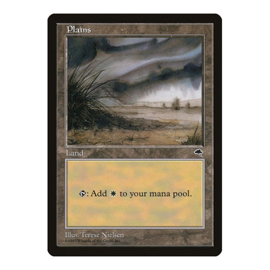 Plains (Shrub) (TMP) #333 Land (Heavily Played) Tempest Magic: The Gathering: 1997
