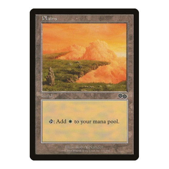 Plains 331 (USG) #331 Land (Lightly Played) Urza's Saga Magic: The Gathering: 1998