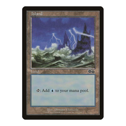 Island (335) (USG) #335 Land Urza's Saga Magic: The Gathering: 1998