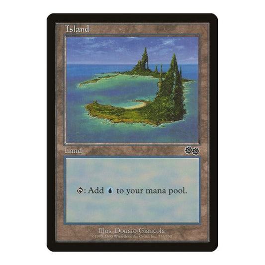 Island (336) (USG) #336 Land Urza's Saga Magic: The Gathering: 1998