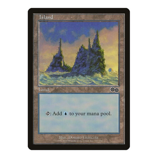 Island (337) (USG) #337 Land Urza's Saga Magic: The Gathering: 1998