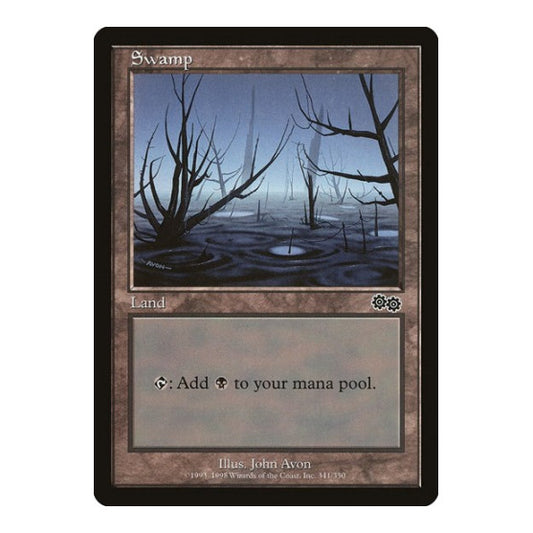 Swamp (341) (USG) #341 Land (Lightly Played) Urza's Saga Magic: The Gathering: 1998